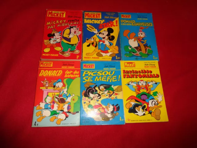 LOT DE 6 LE JOURNAL DE MICKEY SPECIAL HORS SERIE BIS PARADE /EDI 1971 à 1977 /PM