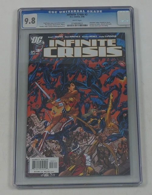 Infinite Crisis #3 CGC 9.8 - 1st appearance Jaime Reyes (Blue Beetle) - DC 2006