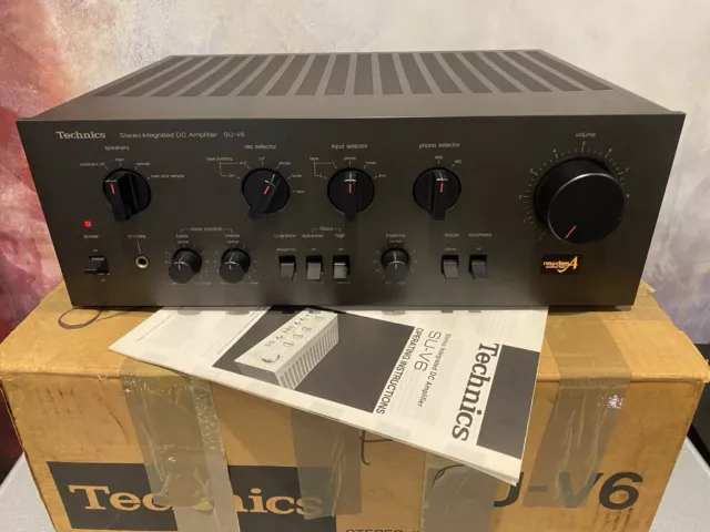 Technics SU-V6 Integrated Amplifier Exceptional BOXED/manual SUPERB 70 Watts RMS