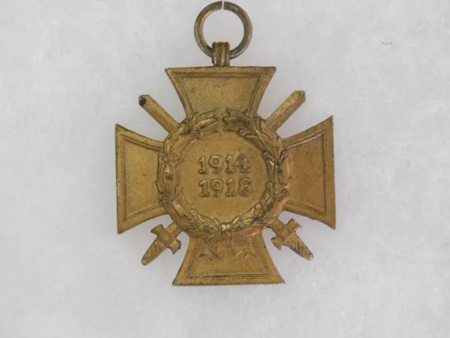 German WWI Combatants Cross of Honor 1914/1918 w/o Ribbon