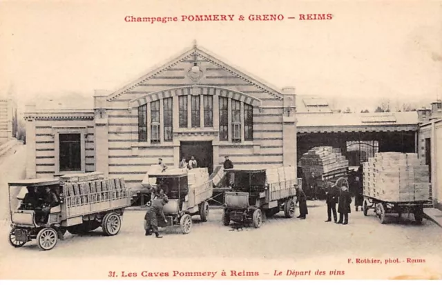 51 - REIMS - SAN33233 - Champagne Pommery & Greno - Le Départ des Vins - Vign