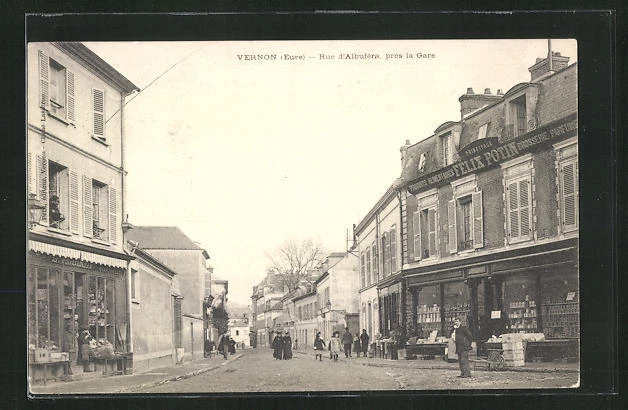 CPA Vernon, Rue d´Albufera pres la Gare 1903