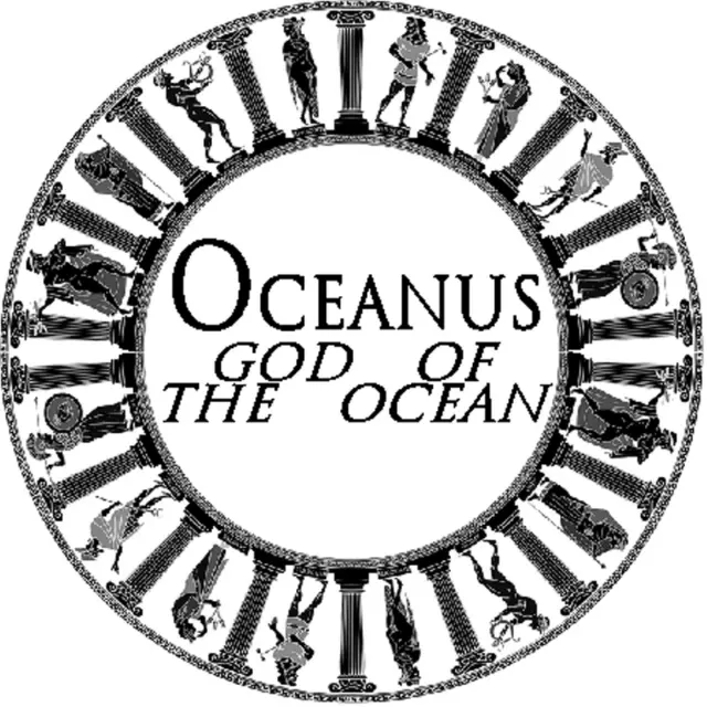 OCEANUS GOD OF the Ocean Greek Mythology - 3 Pack Circle Stickers 3 ...