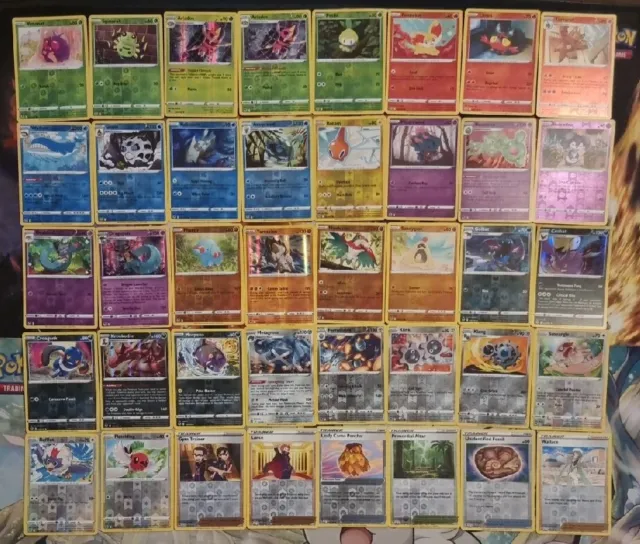 Pokemon card swsh silver tempest Reverse & Holo bundle ×40 no duplicates