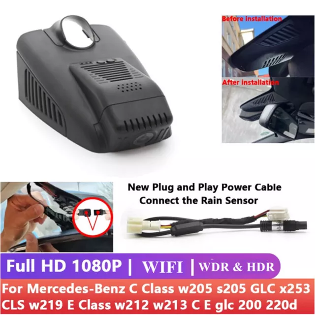 HD Car Video Recorder Wifi DVR Dash Cam For Mercedes-Benz C Class w205 s205