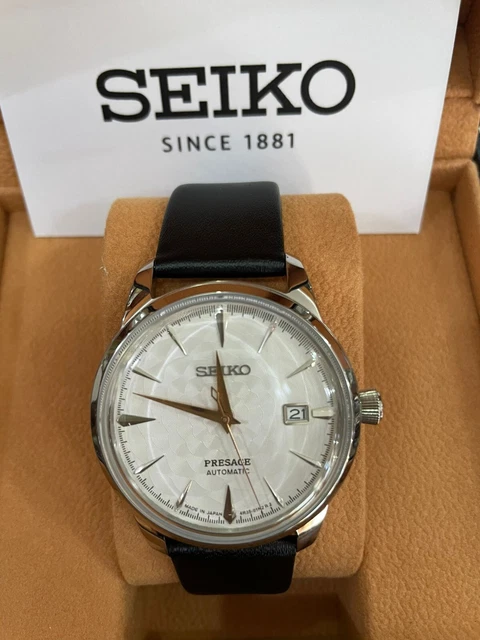 Caja de reloj de cristal de zafiro de acero inoxidable de 36mm/39mm para Seiko O