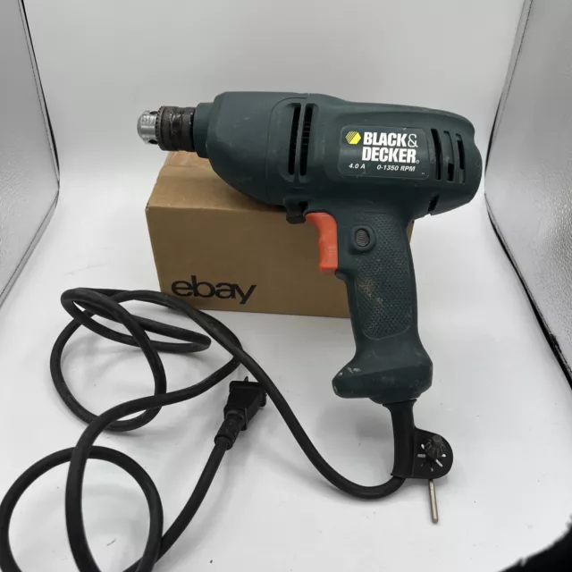 Black and Decker Corded Drill 4.0A 0-1350 RPM DR200 10MM Type 1 ts