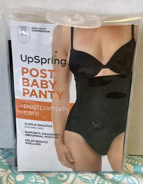 New size Large / X-Large UpSpring Post Baby Panty black high waist compression