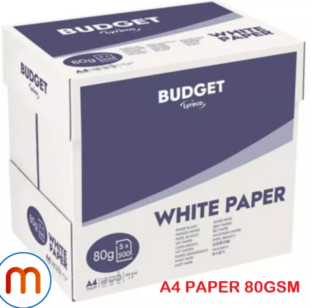 A4 White Paper Printer Copy High Quality White Copier Paper Office Home 80 Gsm