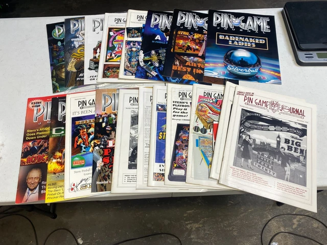 Pin Game Journal Magazine Lot