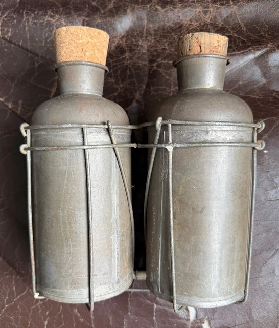 Porte-gourde Vélo Ancien - Alu Blanc - Modèle Vintage Pour Bidon