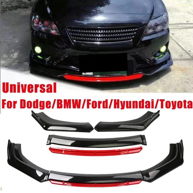 NEW FOR UNIVERSAL Car Front Bumper Lip Spoiler Splitter Body Kit Glossy