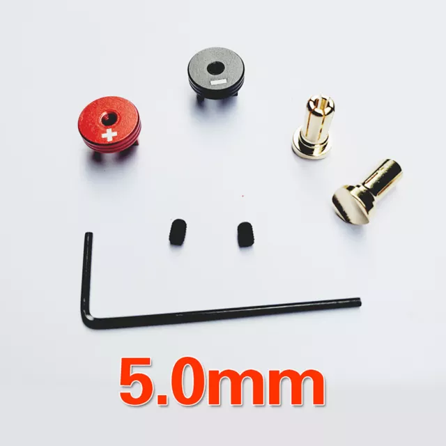 4/5mm Heatsink Bullet Plugs & Grips RC Car Battery Connector Caps Accessories