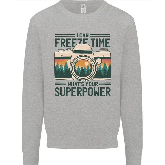 Freeze Time Photography Photographer Mens Sweatshirt Jumper