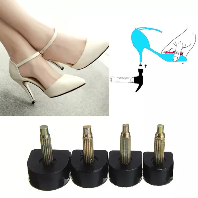 Nuevo 5-10 piezas High Heel Repair Tips Tap tobillo elevadores zapatos reparación §