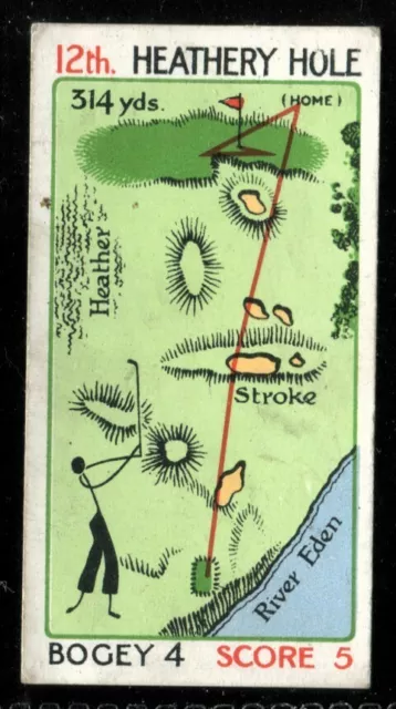 Tobacco Card, Churchman, CAN YOU BEAT THE BOGEY AT ST ANDREWS, 1933, #35