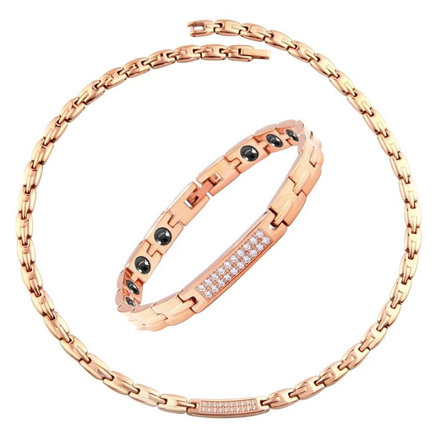Hachi Rady Pure Titanium Magnetic Bracelet and Necklace Hematite Static Eli 147