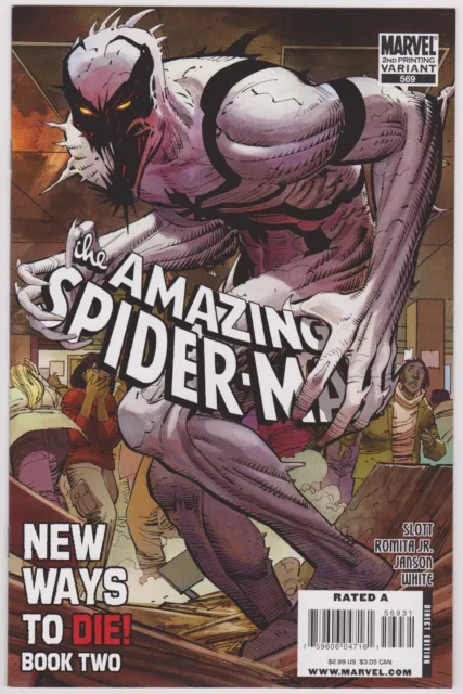 Amazing Spider-Man #569 2nd Printing Marvel Comics 2008 1st Anti-Venom NM+