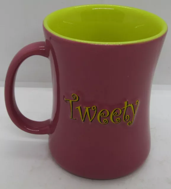 Looney Tunes 3D Tweety Bird Two-Tone Pink Maroon Coffee Mug Cup Xpres 2005