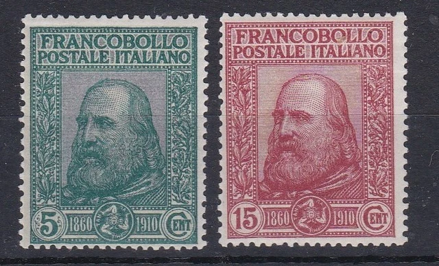 ITALY (22a104) SG 81-82 - 1910 Naples & Sicily set - VLH - usual gum