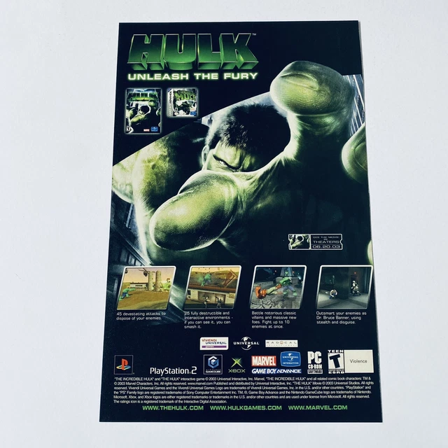 The Hulk - Promo Presse PS2 - Boîtier Complet - PAL - Sony PlayStation 2