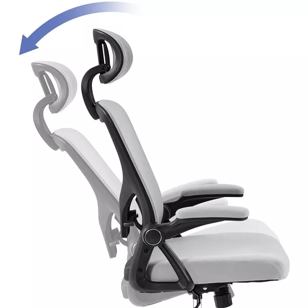 Silla Escritorio Ergonomica Silla Negra con Ruedas Altura Ajustable Reposabrazos