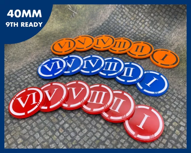 40mm Objective Tokens for Warhammer 40k