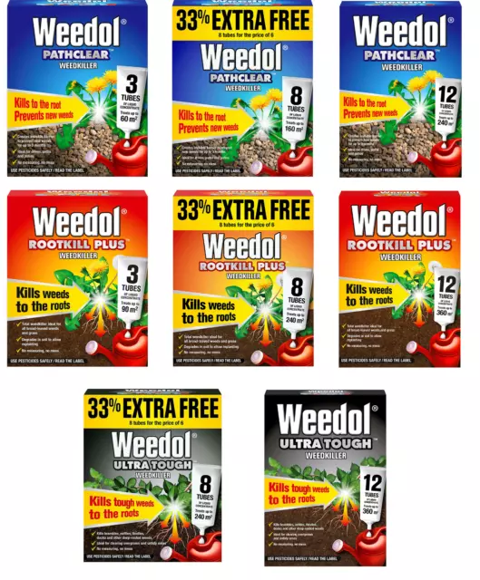 Weedol Concentrate Weed Killer Pathclear Rootkill Ultra Tough Weedkiller Liquid