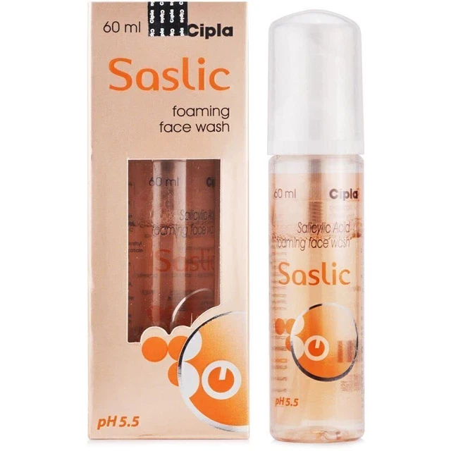 2 X Cipla Saslic Espumante Lavado Facial 60 ml (Paquete de 2 x 60 ml)