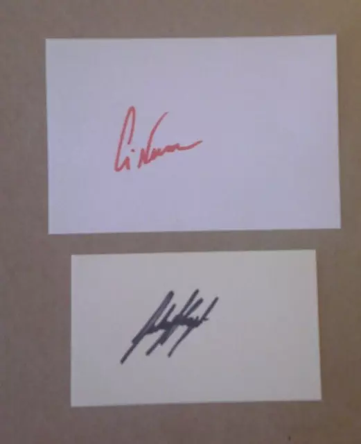 Liam Neeson Signed & Jake Lloyd Signed Autograph - Star Wars