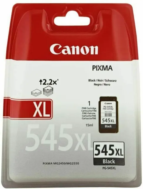 Canon PG-545XL Cartuccia Originale Getto d'Inchiostro a Resa Elevata, Nero