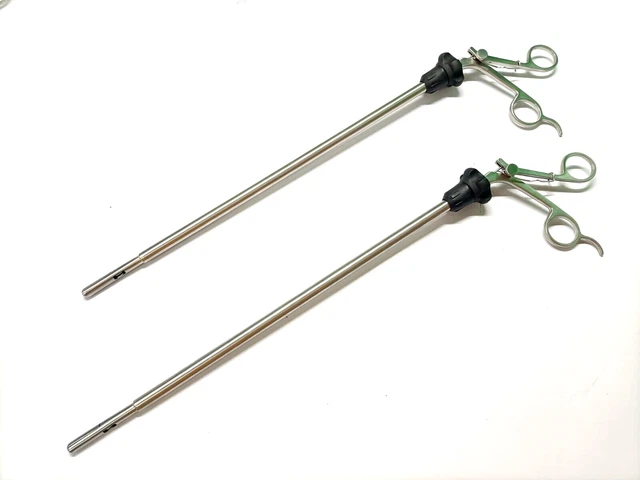 2pc Laparoscopic Spoon Forceps 10mm SS Reusable Surgical Instruments CE approved