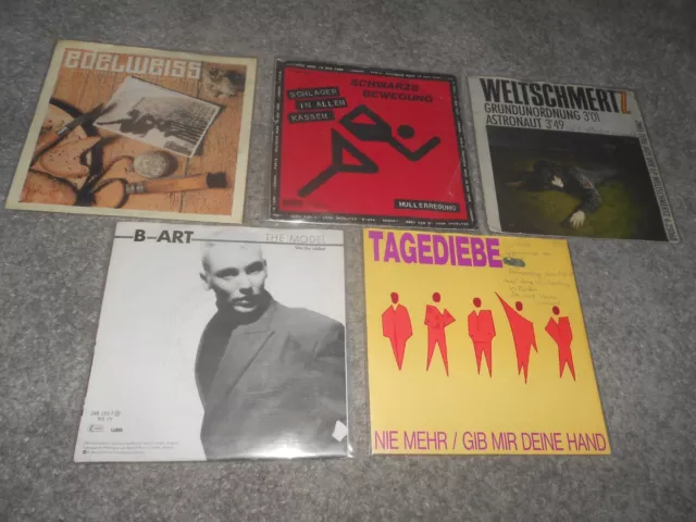 NDW - Deutsch Pop 7´´ Single Lot - 5 Exoten - VG ! (B-Art, Tagediebe..)