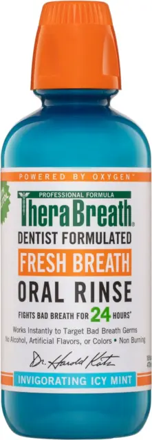 Oral Rinse Mouthwash - Fights Bad Breath - Dentist Formulated - Alcohol-Free - O