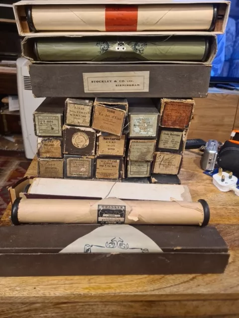 27 Vintage Pianola Player Piano Rolls