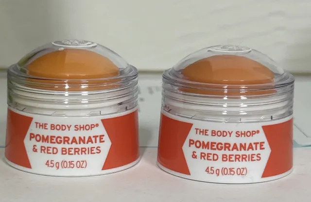 2 X BODY SHOP FRAGRANCE DOME 45ML POMEGRANATE AND RED BERRIES New Free Shipping