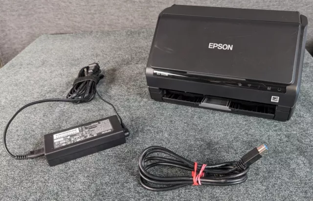 Epson WorkForce ES-500W Wireless Document & Image Scanner w/ Power Supply & USB