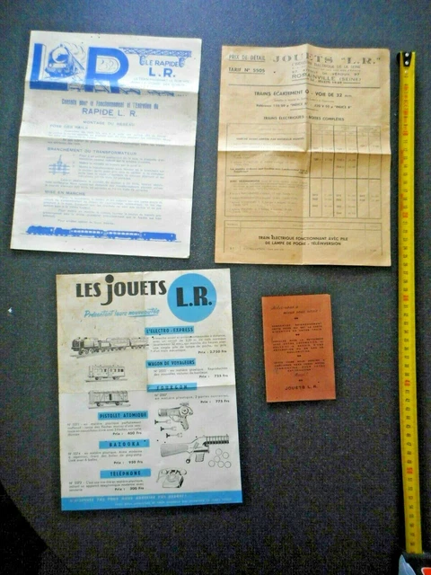 🚂 Lot Documentation Trains LR - Catalogues, Tarifs - Jep, Hornby, Vebe - Vintage France