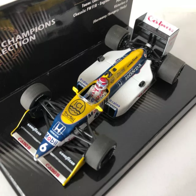 1987 Nelson Piquet | Canon Williams Honda FW11B | Minichamps 1:43 | World Champ