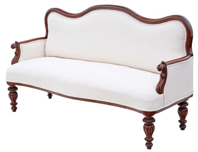 Antique very fine quality pair of 19th Century mahogany sofas 3