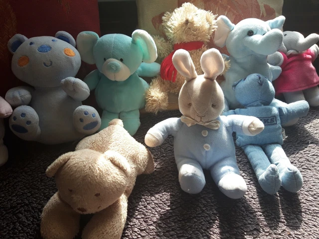 Lot de9 Petits Doudous Petites Peluches.  Environ 10 à 15 cm kaloo tex ikks.... 3