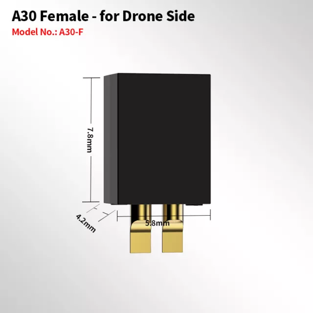 5 pz connettori A30 maschio e femmina adattatore spine per accessori micro drone