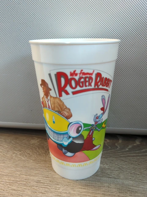 OFFICIAL 1988 MCDONALDS WHO FRAMED ROGER RABBIT SOUVENIR CUP Retro ...