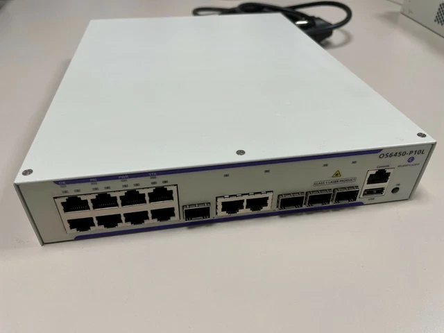 Alcatel-Lucent os6450 lr6-p24 : Gigabit Ethernet Châssis in a 1U Form Factor with 24 PoE 10/100/1000 baseT Ports, 2 Fixed SFP