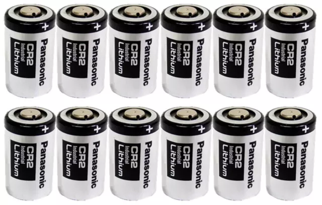 Panasonic CR2 Industrial Lithium Battery DL-CR2 Photo 3V 12 Batteries EXP 2028