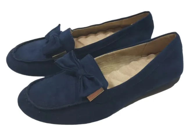 CUSHION WALK by AVON ~Woman Size 10~ Navy Blue Loafers.