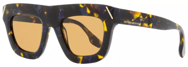 Victoria Beckham VB642S Square Sunglasses 418 Havana Blue 51mm