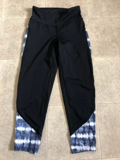 Jessica Simpson The Warm Up Athletic Leggings Sz XS Black Knee Length