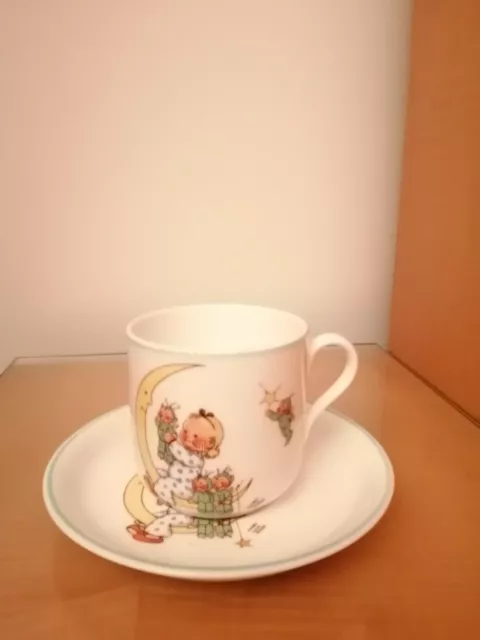 Rare Mabel Lucie Attwell Nurseryware Cup & Saucer for Shelley China c.1930