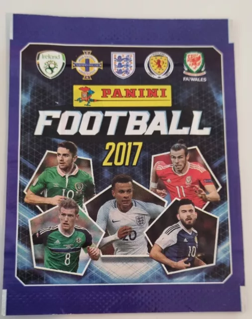 Panini Football 2017 Sealed  Unopened Sticker Packet